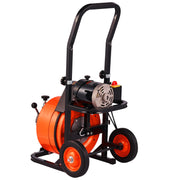 Drain Cleaner Machine 75FT x 1/2Inch, Auto Feed Sewer Snake Auger with 4 Cutter & Air-activated Foot Switch V952-ZDJJKLSGDSTJZ6H35V3
