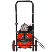 Drain Cleaner Machine 75FT x 1/2Inch, Auto Feed Sewer Snake Auger with 4 Cutter & Air-activated Foot Switch V952-ZDJJKLSGDSTJZ6H35V3