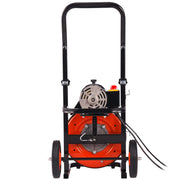 100FT x 1/2Inch Drain Cleaner Machine Sewer Auger Auto Feed with 4 Cutter & Air-Activated Foot Switch for 2" V952-ZDJJKLSGDSTJZGK9AV3