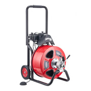 Drain Cleaner Machine 30m x 19mm, Auto Feed Sewer Snake Auger on Wheels, Portable Drain Cleaning Machine with V952-ZDJJKLSGDSTJZL4U4002V3
