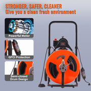 Drain Cleaner Machine Electric Drain Auger 100 FT x 3/4In Auto Feed V952-ZDJJKLSGDSTJZL4U4V3