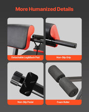 Multi-Functional Weight Bench for Full Body Workout, Roman Chair Hyperextension Bench, 770 lbs Adjustable & V952-ZDKLMYAX300LUGKWBV0