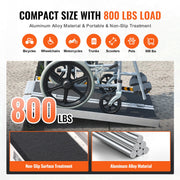 Portable Wheelchair Ramp 2FT, Non-Slip Aluminum Folding Handicap Ramp, Door Threshold Ramps for Wheelchair V952-ZDKMJPD24YC1YF5QCV0
