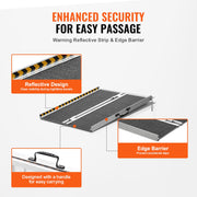 Portable Wheelchair Ramp 2FT, Non-Slip Aluminum Folding Handicap Ramp, Door Threshold Ramps for Wheelchair V952-ZDKMJPD24YC1YF5QCV0