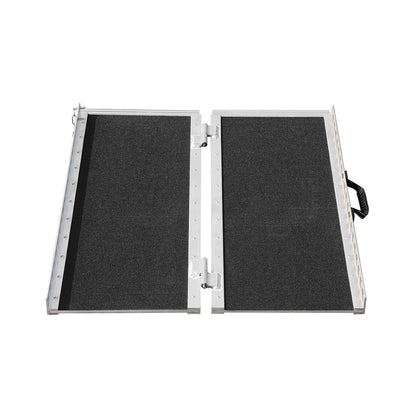 Portable Wheelchair Ramp 2FT, Non-Slip Aluminum Folding Handicap Ramp, Door Threshold Ramps for Wheelchair V952-ZDKMJPD24YC1YF5QCV0