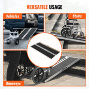 Portable Wheelchair Ramp, 183 cm 363 kg Capacity, Non-Slip Aluminum Folding Threshold Ramp, Foldable Mobility V952-ZDKMJPD72YC1JQ8CRV0