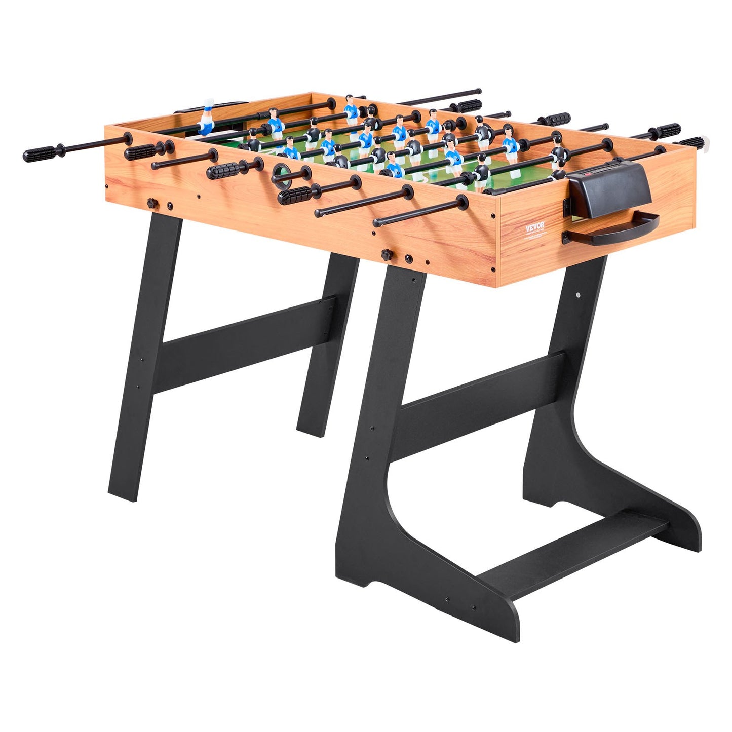 Folding Foosball Table, 106 cm Standard Size Table, Indoor Full Size Foosball Tables for Home, Family, and V952-ZDKZQZ48YCZS83TLN001V0