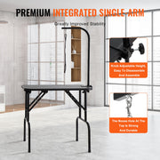 Pet Grooming Table Arm with Clamp, 808 x 460 mm Dog Grooming Station, Foldable Pets Grooming Stand for Medium V952-ZDMRZ32INCH0M0K0IV0