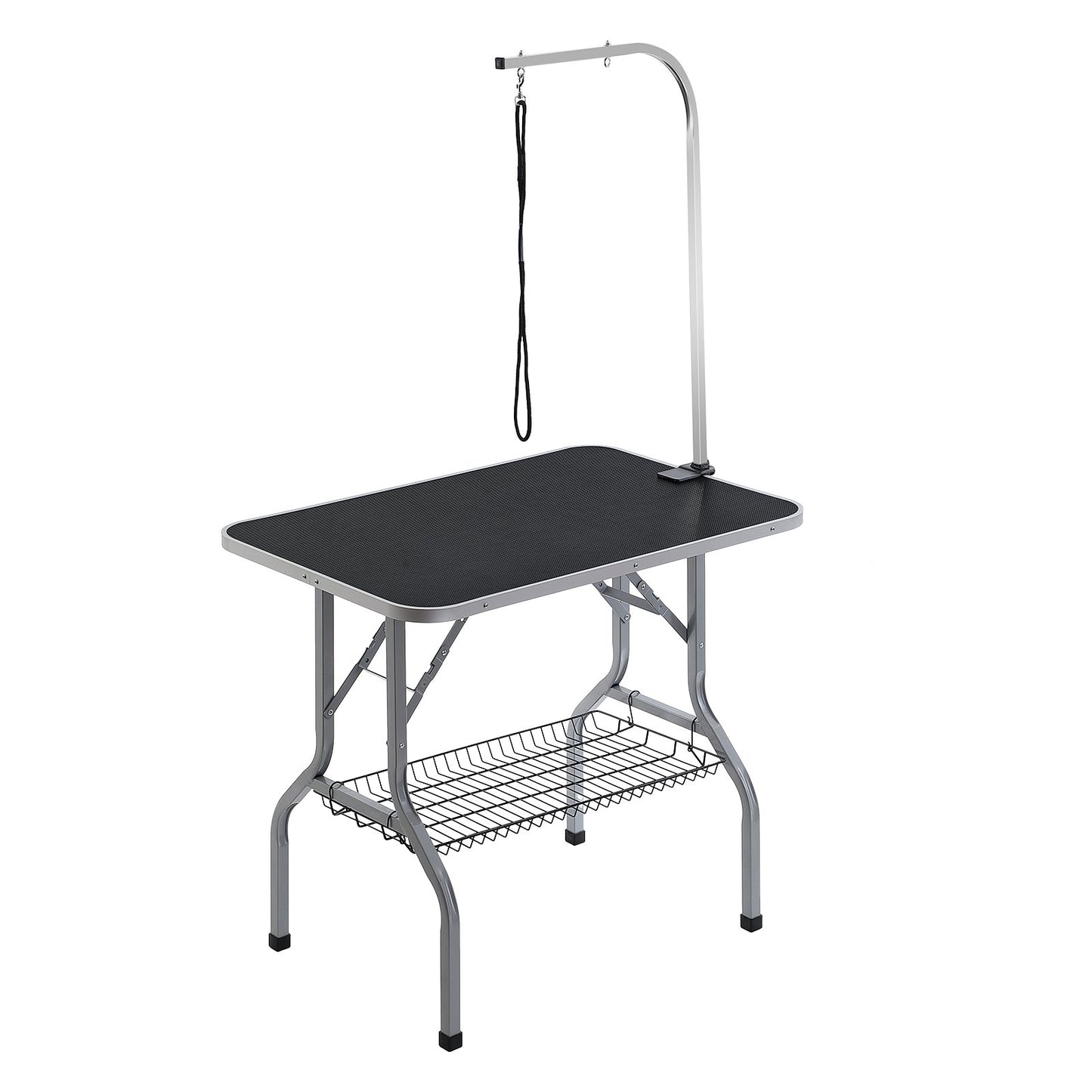 Pet Grooming Table Arm with Clamp, 915 x 610mm Dog Grooming Station, Foldable Pets Grooming Stand for Medium V952-ZDMRZ36INCH0NADPDV0