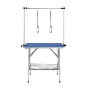 Pet Grooming Table Two Arms with Clamp, 915 x 610mm Dog Grooming Station, Foldable Pets Grooming Stand for V952-ZDMRZ36INCHSQMXV6V0