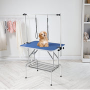 Pet Grooming Table Two Arms with Clamp, 915 x 610mm Dog Grooming Station, Foldable Pets Grooming Stand for V952-ZDMRZ36INCHSQMXV6V0
