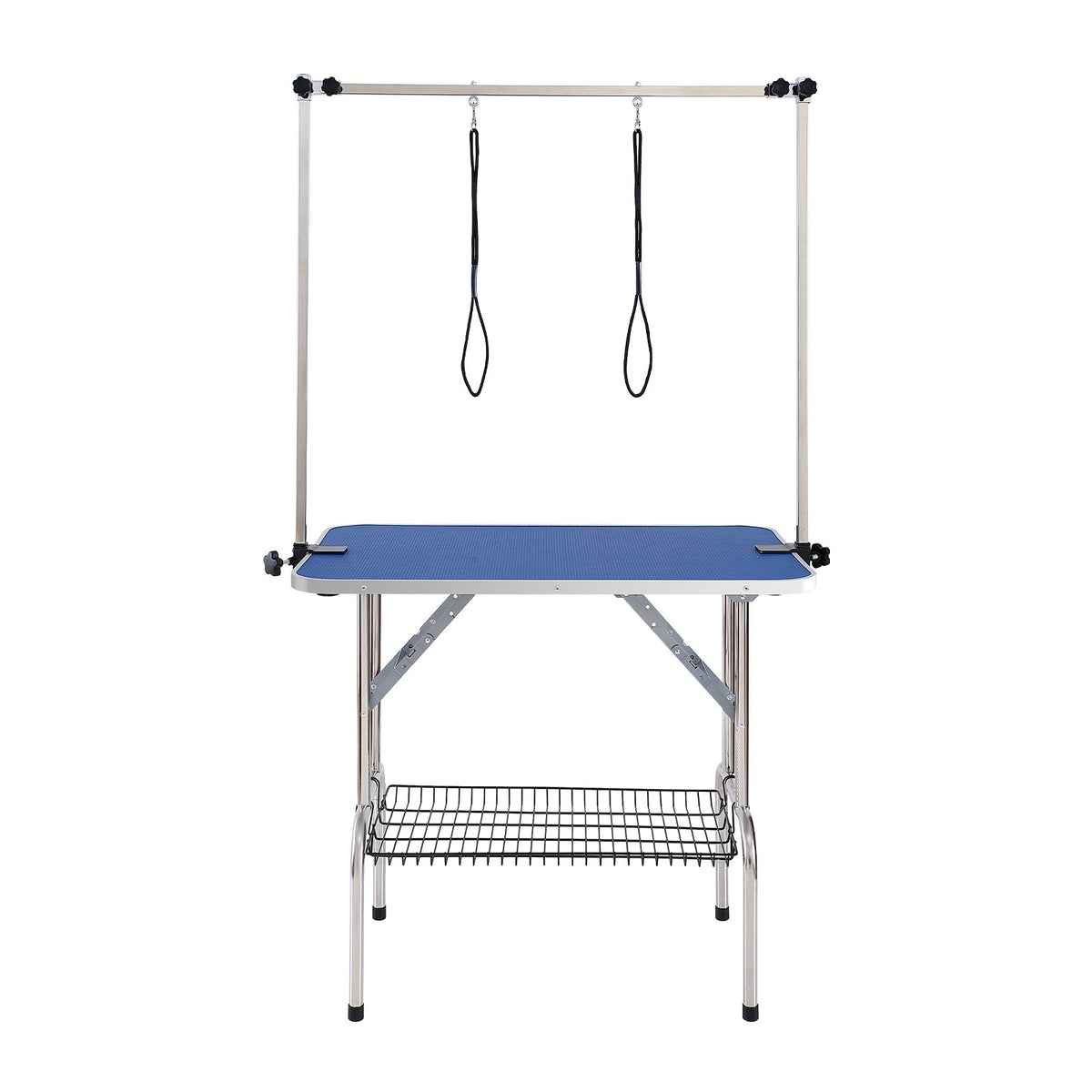 Pet Grooming Table Two Arms with Clamp, 915 x 610mm Dog Grooming Station, Foldable Pets Grooming Stand for V952-ZDMRZ36INCHSQMXV6V0