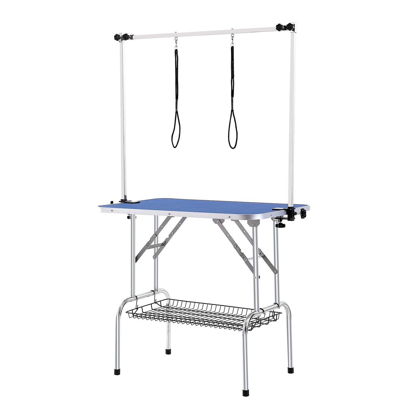 Pet Grooming Table Two Arms with Clamp, 915 x 610mm Dog Grooming Station, Foldable Pets Grooming Stand for V952-ZDMRZ36INCHSQMXV6V0
