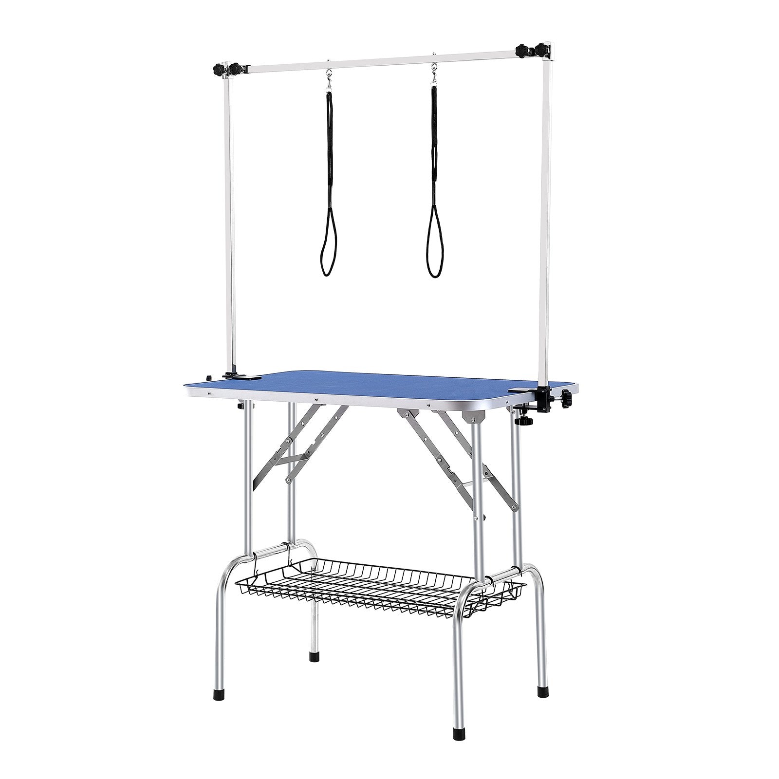 Pet Grooming Table Two Arms with Clamp, 915 x 610mm Dog Grooming Station, Foldable Pets Grooming Stand for V952-ZDMRZ36INCHSQMXV6V0