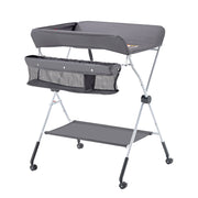 Baby Changing Table, Foldable Diaper Change Station with Side Basket, Adjustable Height Portable Changing V952-ZDNBTSHSXXSD4UOQF001V0