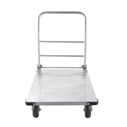 Platform Truck, 907.18 kg Capacity, Heavy Duty Steel Flatbed Cart with Swivel Wheels and Handle, Foldable V952-ZDPBC2000LBSULEYG001V0