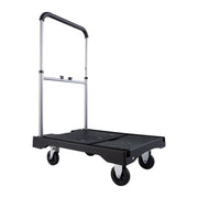 Foldable Push Cart Dolly, 149.69 kg Capacity, Folding Platform Truck with Swivel Wheels, Moving Platform Hand V952-ZDPBC330LBSLTUW2Q001V0