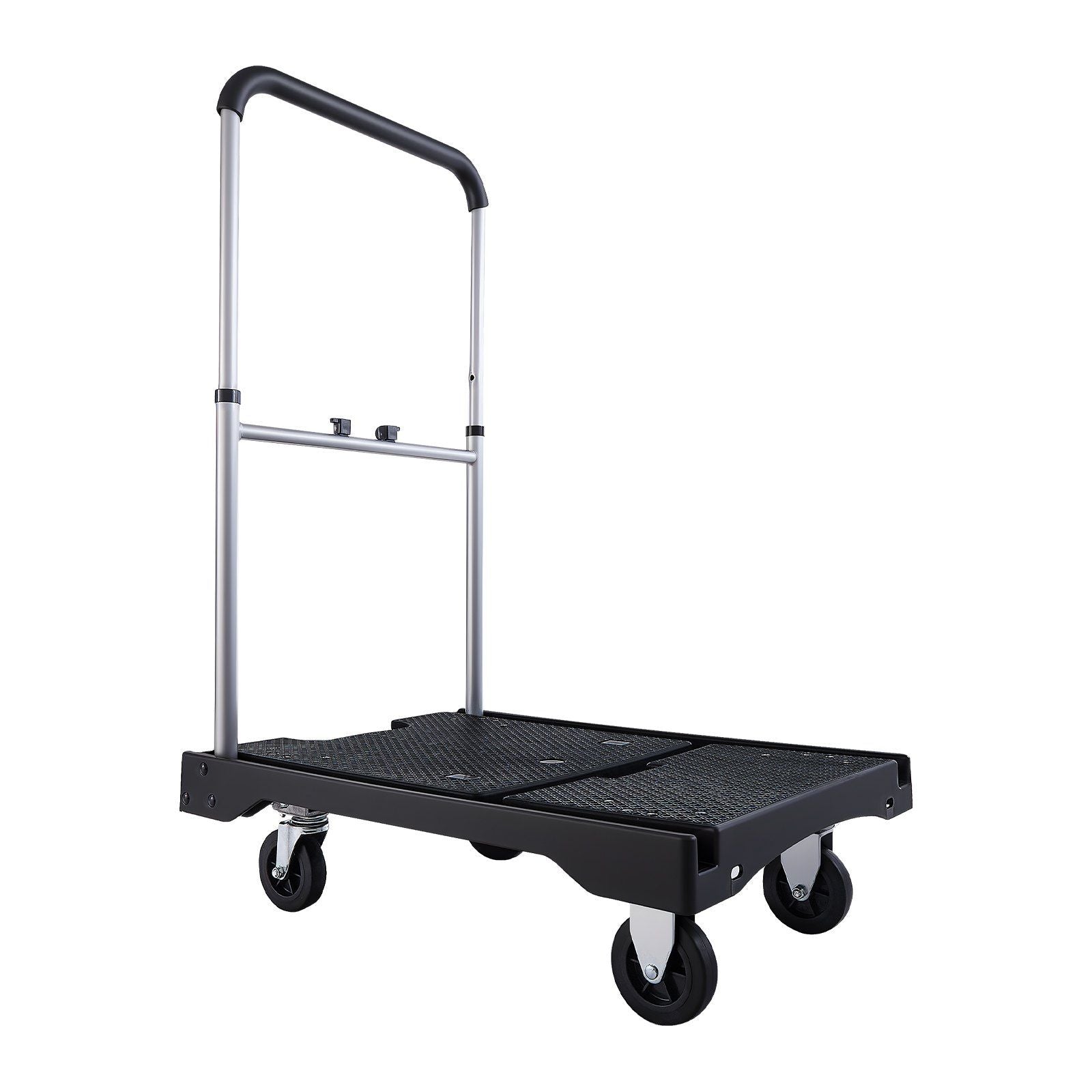 Foldable Push Cart Dolly, 149.69 kg Capacity, Folding Platform Truck with Swivel Wheels, Moving Platform Hand V952-ZDPBC330LBSLTUW2Q001V0