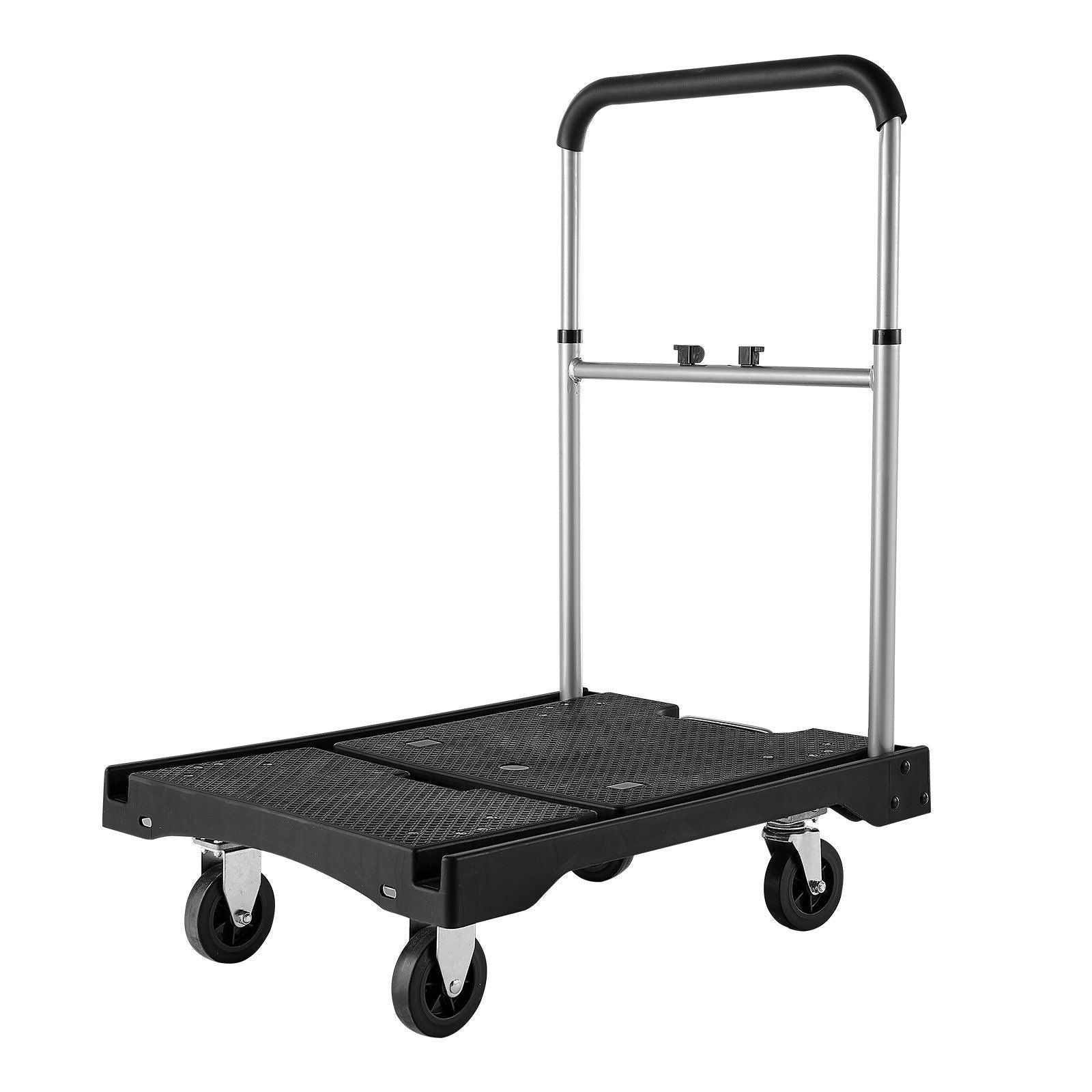 Foldable Push Cart Dolly, 149.69 kg Capacity, Folding Platform Truck with Swivel Wheels, Moving Platform Hand V952-ZDPBC330LBSLTUW2Q001V0