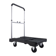 Foldable Push Cart Dolly, 149.69 kg Capacity, Folding Platform Truck with Swivel Wheels, Moving Platform Hand V952-ZDPBC330LBSLTUW2Q001V0
