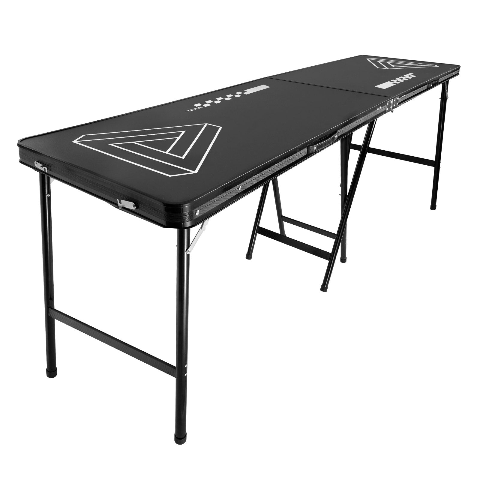 2.4 m Folding Beer Pong Tailgate Table Party Drinking Game Carrying Handle V952-ZDPJYXZJZJGK2N2MHV0