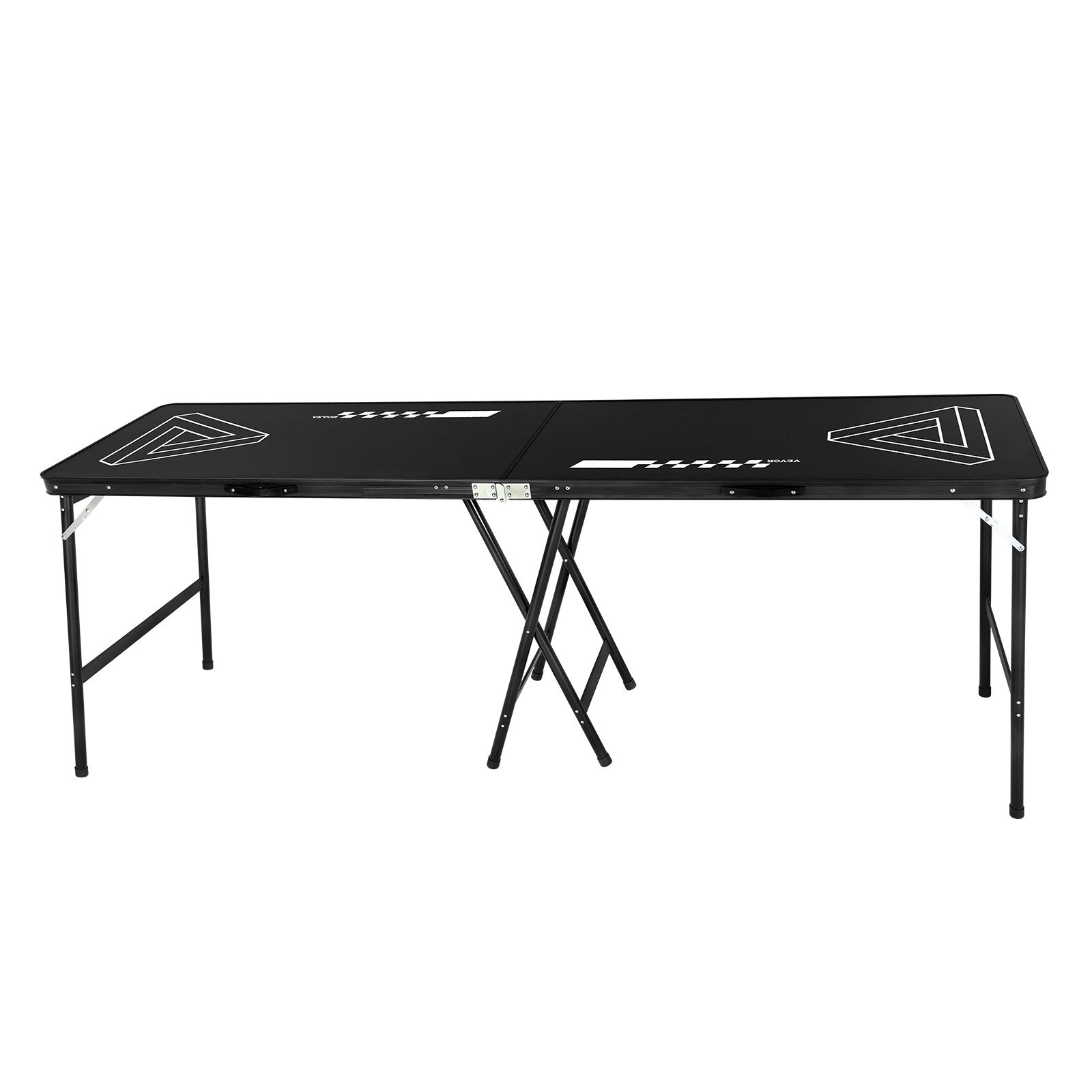2.4 m Folding Beer Pong Tailgate Table Party Drinking Game Carrying Handle V952-ZDPJYXZJZJGK2N2MHV0