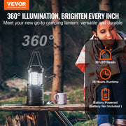 LED Camping Lanterns Collapsible Battery Powered Flashlights Set of 4 V952-ZDSBXLEDYYDG6WEQKV9