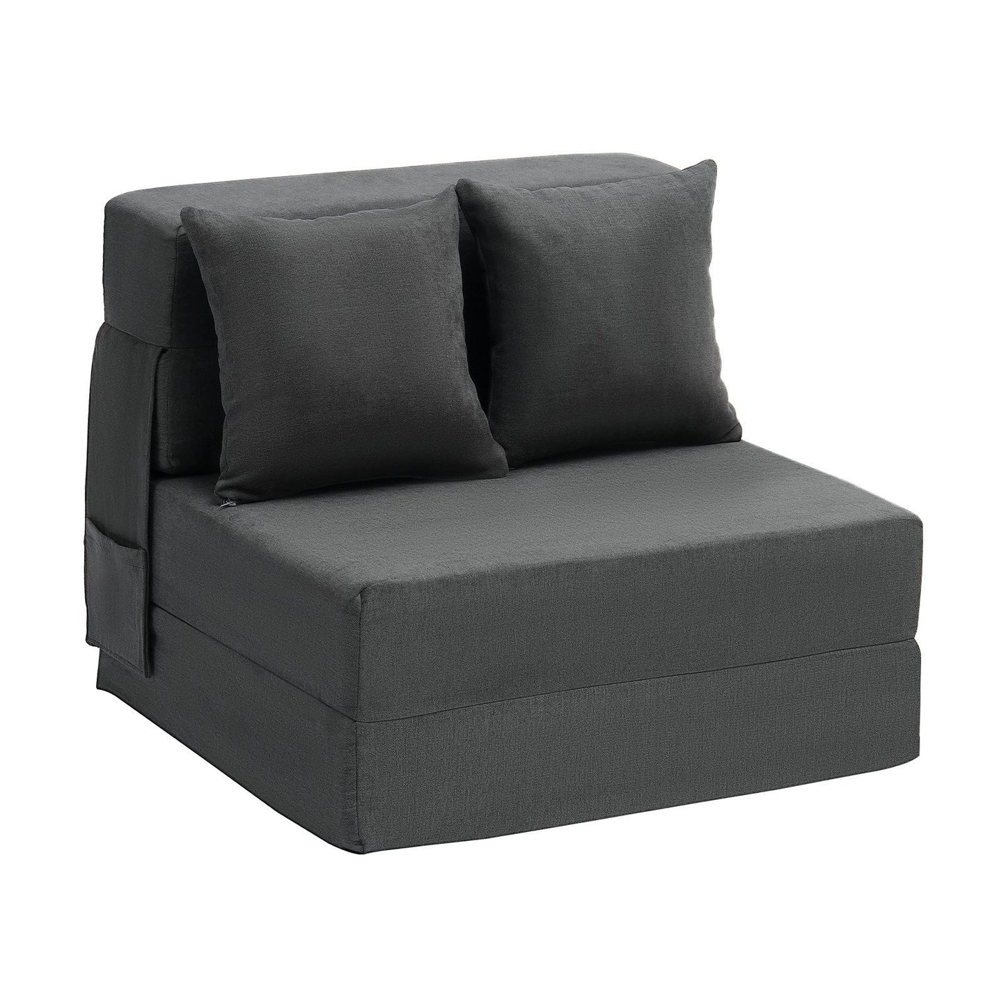 Folding Sofa Bed, 3-in-1 Foldable Couch Bed with 2 Pillows and Washable Cover, 25D High Density Memory Foam V952-ZDSFDDZSFSINLMIP6V0