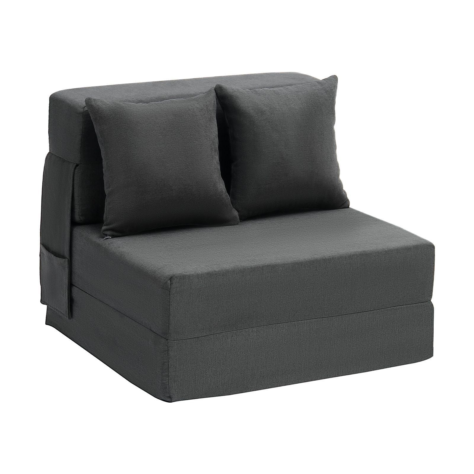 Folding Sofa Bed, 3-in-1 Foldable Couch Bed with 2 Pillows and Washable Cover, 25D High Density Memory Foam V952-ZDSFDDZSFSINLMIP6V0