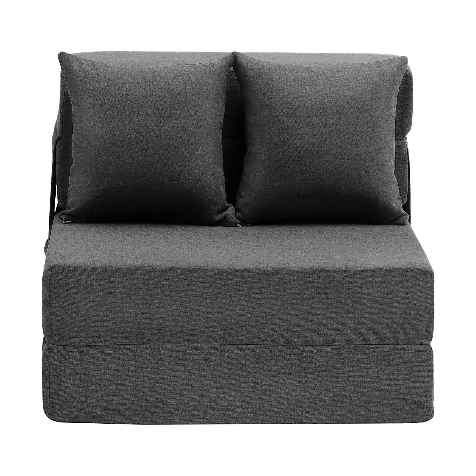 Folding Sofa Bed, 3-in-1 Foldable Couch Bed with 2 Pillows and Washable Cover, 25D High Density Memory Foam V952-ZDSFDDZSFSINLMIP6V0
