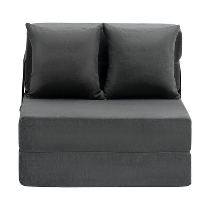 Folding Sofa Bed, 3-in-1 Foldable Couch Bed with 2 Pillows and Washable Cover, 25D High Density Memory Foam V952-ZDSFDDZSFSINLMIP6V0