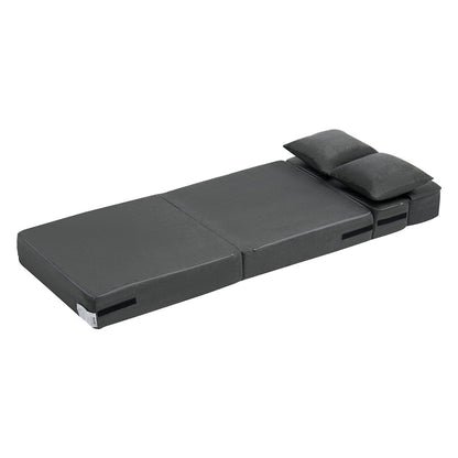 Folding Sofa Bed, 3-in-1 Foldable Couch Bed with 2 Pillows and Washable Cover, 25D High Density Memory Foam V952-ZDSFDDZSFSINLMIP6V0