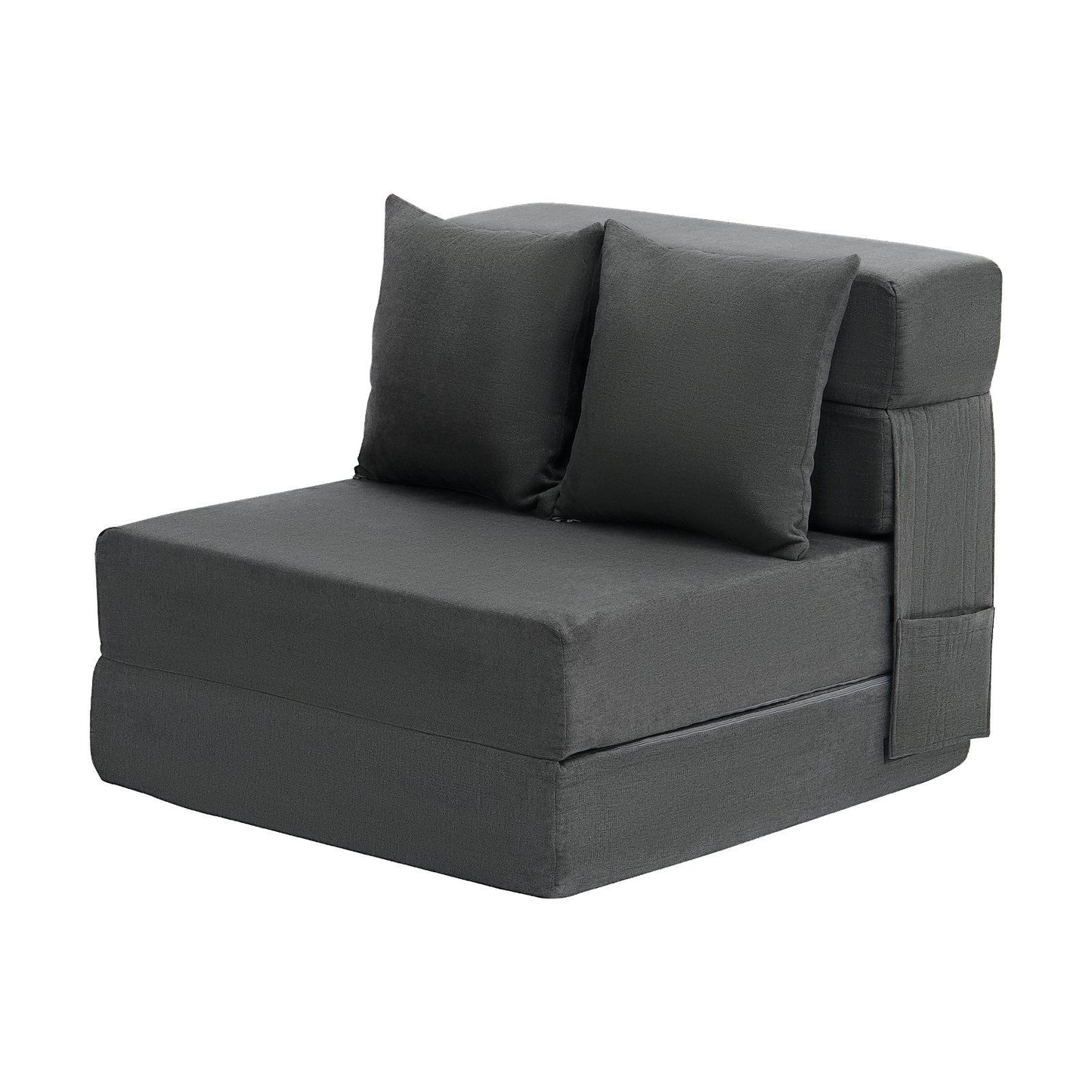 Folding Sofa Bed, 3-in-1 Foldable Couch Bed with 2 Pillows and Washable Cover, 25D High Density Memory Foam V952-ZDSFDDZSFSINLMIP6V0