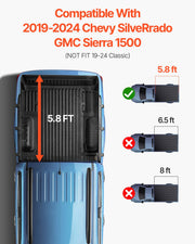 Tri-Fold Truck Bed Tonneau Cover, Compatible with 2019-2024 Chevy Silverado GMC Sierra 1500 (NOT FIT 19-24 V952-ZDSKCHBXGZDSAPMD9V9