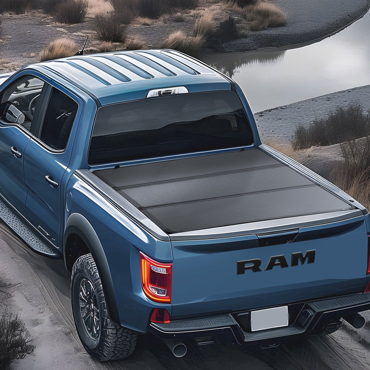 Tri-Fold Truck Bed Tonneau Cover, Compatible with 2015-2024 Ford F-150, 2004 mm Bed, Only Fit 2004 x 1656 mm V952-ZDSKCHBXGZDSW95I8V9