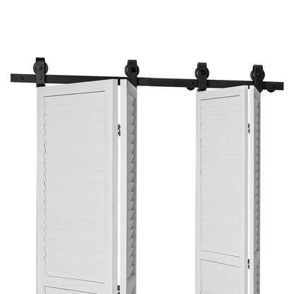 Bi-Folding Sliding Barn Door Hardware Track Kit, 52" Top Mount Track Kit, Slide Smoothly & Quietly, Heavy V952-ZDSMDGDGSM2D9NVH3001V0