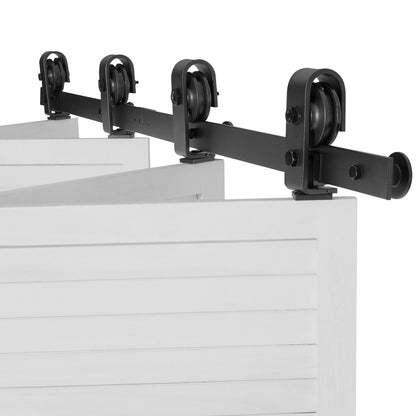Bi-Folding Sliding Barn Door Hardware Track Kit, 52" Top Mount Track Kit, Slide Smoothly & Quietly, Heavy V952-ZDSMDGDGSM2D9NVH3001V0