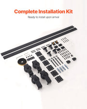 Bi-Folding Sliding Barn Door Hardware Track Kit, 76" Top Mount Track Kit, Slide Smoothly & Quietly, Heavy V952-ZDSMDGDGSM2DR3L63001V0