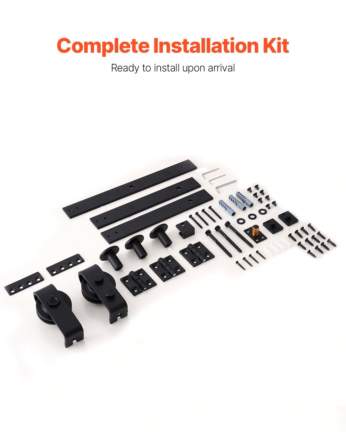 Bi-Folding Sliding Barn Door Hardware Track Kit, 36" Top Mount Track Kit, Slide Smoothly & Quietly, Heavy V952-ZDSMDGDGSM3D3Z5LL001V0