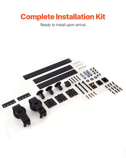 Bi-Folding Sliding Barn Door Hardware Track Kit, 36" Top Mount Track Kit, Slide Smoothly & Quietly, Heavy V952-ZDSMDGDGSM3D3Z5LL001V0