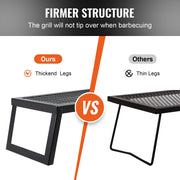Folding Campfire Grill Portable Camping Fire Pit Steel Outdoor BBQ Picnic V952-ZDYYKJZDG18120J5TV0