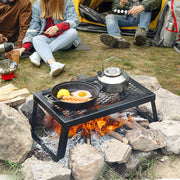 Folding Campfire Grill Portable Camping Fire Pit Steel Outdoor BBQ Picnic V952-ZDYYKJZDG18120J5TV0