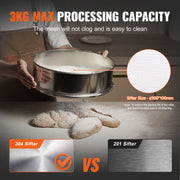 Automatic Electric Vibrating Sieve, Stainless Steel Sifter Shaker Machine with 30+50 Mesh, 45W Automatic V952-ZDZSJTM30M50X6TFUV3