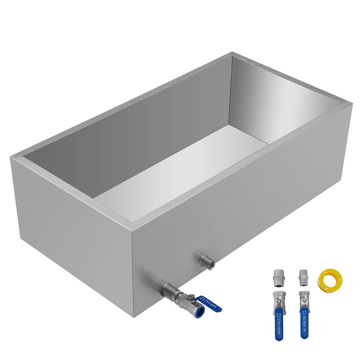 Maple Syrup Evaporator Pan 76x41x24 cm Stainless Steel Maple Syrup Boiling Pan with Valve for Boiling Maple V952-ZFQ16X30000000001V0