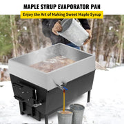 Maple Syrup Evaporator Pan 76x41x24 cm Stainless Steel Maple Syrup Boiling Pan with Valve for Boiling Maple V952-ZFQ16X30000000001V0