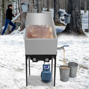 Maple Syrup Evaporator Pan 76x41x24 cm Stainless Steel Maple Syrup Boiling Pan with Valve for Boiling Maple V952-ZFQ16X30000000001V0