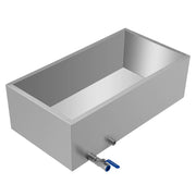 Maple Syrup Evaporator Pan 76x41x24 cm Stainless Steel Maple Syrup Boiling Pan with Valve for Boiling Maple V952-ZFQ16X30000000001V0