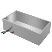 Maple Syrup Evaporator Pan 76x41x24 cm Stainless Steel Maple Syrup Boiling Pan with Valve for Boiling Maple V952-ZFQ16X30000000001V0