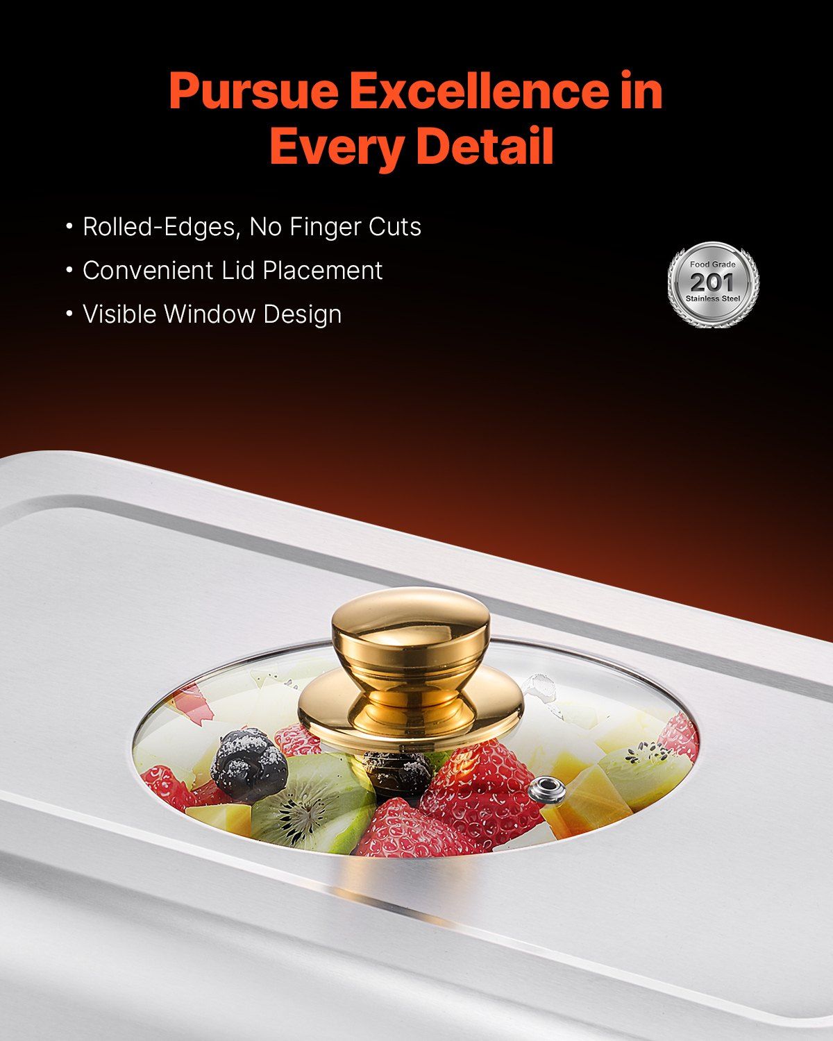 Chafing Dish Buffet Set, 4 Qt 2 Pack, Stainless Steel Chafer with 4 Half Size Pans, Rectangle Catering Warmer V952-ZFXBXGBLSTGKPIZUVV0