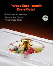 Chafing Dish Buffet Set, 8 Qt 4 Pack, Stainless Steel Chafer with 4 Full Size Pans, Rectangle Catering Warmer V952-ZFXBXGBLSTGKXK5LUV0